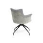Стул на металлокаркасе Kaser 360 крутящийся grey / black