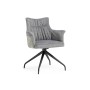 Стул на металлокаркасе Kaser 360 крутящийся grey / black