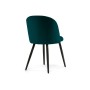 Стул на металлокаркасе Gabi 1 green / black