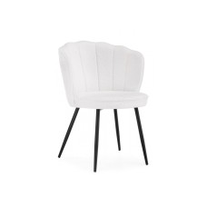 Стул на металлокаркасе Coral white / black