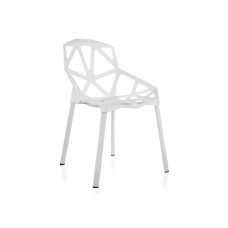 Стул на металлокаркасе One белый