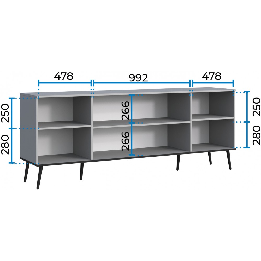ТВ-тумба Арден шиншилла серая