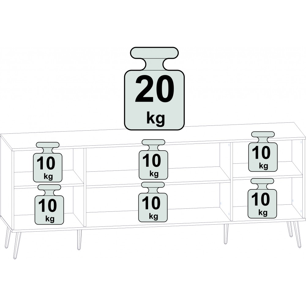 ТВ-тумба Арден шиншилла серая