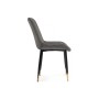 Стул на металлокаркасе Seda-1 dark gray / gold / black