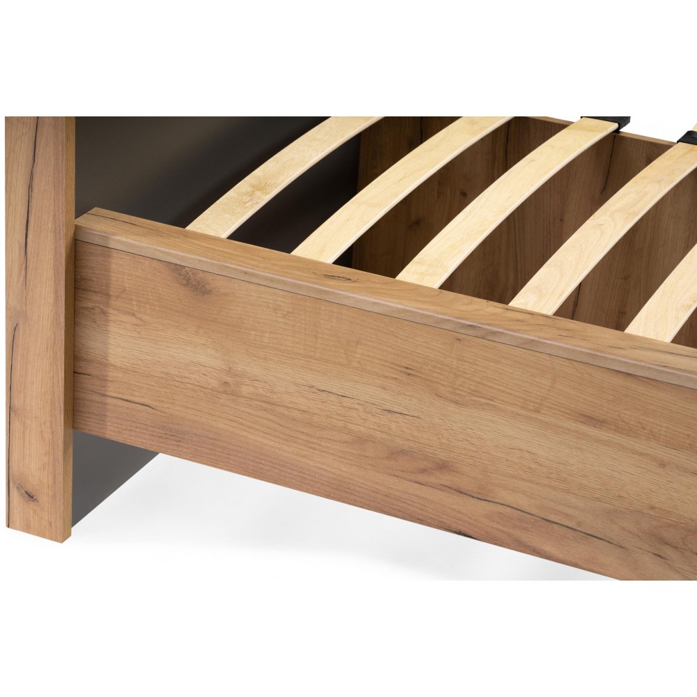 Кровать Клауд 160х200 парящая дуб крафт золотой / антрацит Кровать Клауд 160х200 парящая дуб крафт золотой / антрацит