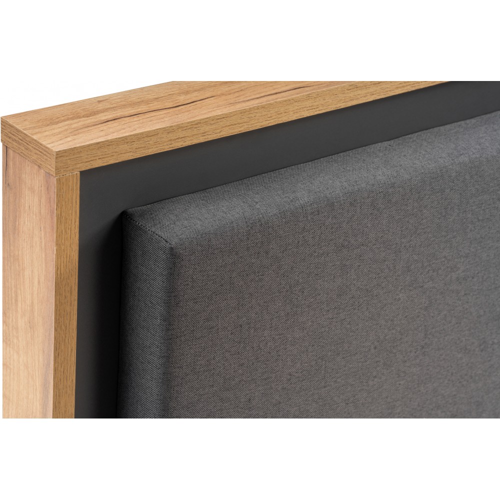 Кровать Клауд 160х200 парящая дуб крафт золотой / антрацит Кровать Клауд 160х200 парящая дуб крафт золотой / антрацит