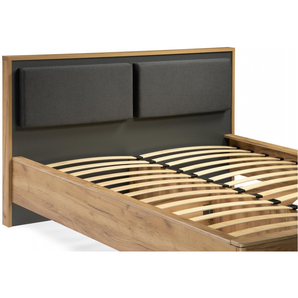 Кровать Клауд 160х200 парящая дуб крафт золотой / антрацит Кровать Клауд 160х200 парящая дуб крафт золотой / антрацит