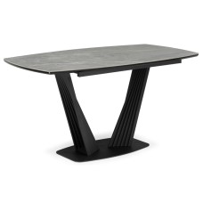 Керамический стол Вейл 160(205)х89 larka grey / черный