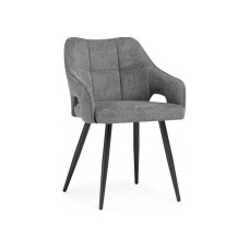 Стул на металлокаркасе Hera dark gray / black