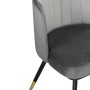 Стул на металлокаркасе Penelopa dark gray / light gray /  black / gold