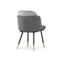 Стул на металлокаркасе Penelopa dark gray / light gray /  black / gold