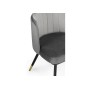 Стул на металлокаркасе Penelopa dark gray / light gray /  black / gold