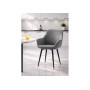 Стул на металлокаркасе Флюид темно-серый (zd 995) / черный
