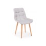 Стул деревянный Челси 360 светло-серый (zd 960) / светлое дерево np