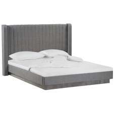 Кровать Tulip 160х200 с ПМ метрополитан грей / белая матовая Кровать Tulip 160х200 с ПМ метрополитан грей / белая матовая