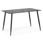 Стол стеклянный Smoke 120х80х75 clear gray / black