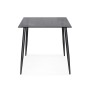 Стол стеклянный Smoke 120х80х75 clear gray / black