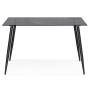 Стол стеклянный Smoke 120х80х75 clear gray / black