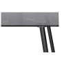 Стол стеклянный Smoke 120х80х75 clear gray / black