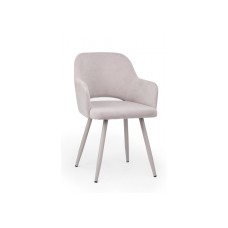 Стул на металлокаркасе Эолин светло-серый (glory 36) / серый