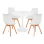 Обеденная группа Зарту white / wood