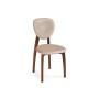 Стул деревянный Вакимо ткань tenerife beige / миланский орех