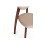 Стул деревянный Вакимо ткань tenerife beige / миланский орех