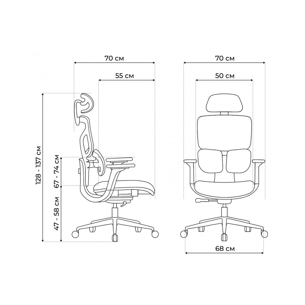 Офисное кресло Samur white / black Офисное кресло Samur white / black