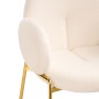 Стул на металлокаркасе Kalipso white / gold