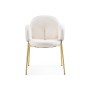 Стул на металлокаркасе Kalipso white / gold