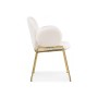 Стул на металлокаркасе Kalipso white / gold