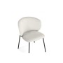 Стул на металлокаркасе Рикко белый (milk) / черный