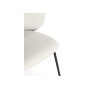 Стул на металлокаркасе Рикко белый (milk) / черный