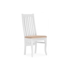 Стул деревянный Арлет белый / tenerife latte Стул деревянный Арлет белый / tenerife latte