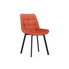 Стул на металлокаркасе Челси П терракотовый (zd 432) / черный
