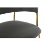 Стул на металлокаркасе Kamelia gold / gray fabric