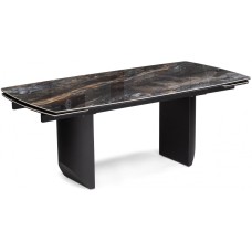 Керамический стол Маре 200(260)х100х77 neodom titanium lawa nero / черный
