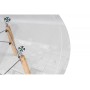 Стол стеклянный PT-151 80х80х76 clear glass / wood