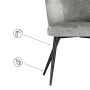 Стул на металлокаркасе Gref gray / black