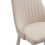 Стул на металлокаркасе Kora white / beige