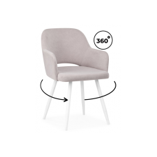 Стул на металлокаркасе Эолин 360 светло-серый (glory 36) / белый