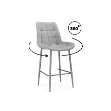 Барный стул Челси 360 светло-серый (zd 960) / серый np