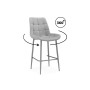 Барный стул Челси 360 светло-серый (zd 960) / серый np