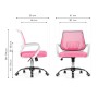 Компьютерное кресло Ergoplus pink   / white