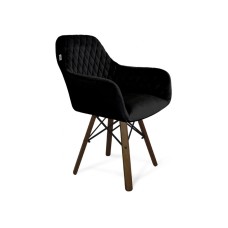 Стул деревянный Sheffilton SHT-ST38/S70 ночное затмение / темный орех / черный