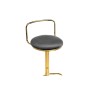 Барный стул Lusia dark gray  / gold