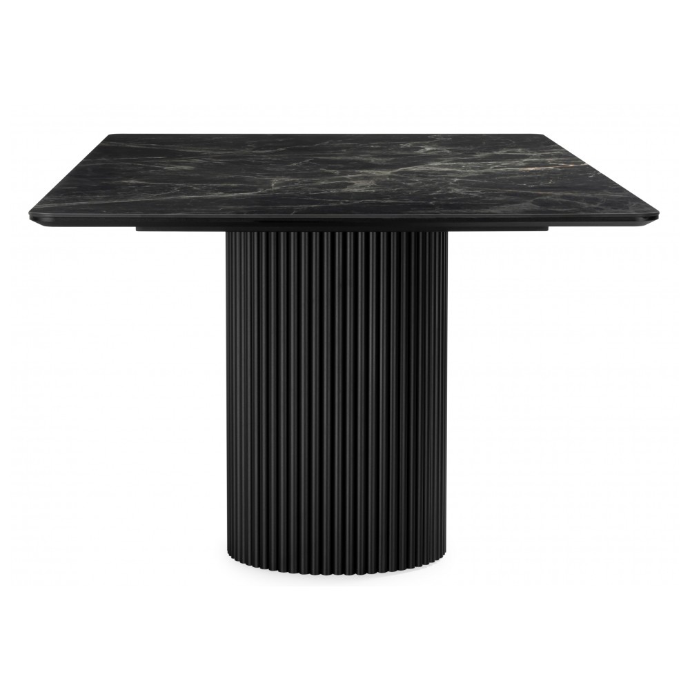 Керамический стол Ривера 220x110 пленка черный кварц / черный Керамический стол Ривера 220x110 пленка черный кварц / черный