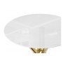 Стол стеклянный Rock 80х75 white / gold