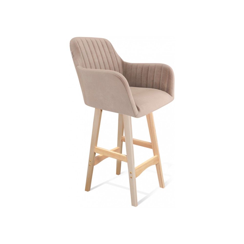 Барный стул SHT-ST38-1/S65-1 латте / прозрачный лак Барный стул SHT-ST38-1/S65-1 латте / прозрачный лак