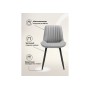 Стул на металлокаркасе Вейв 4 шт светло-серый / черный